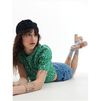 Minirock aus Denim