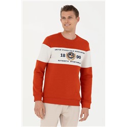 Erkek Kiremit Sweatshirt
