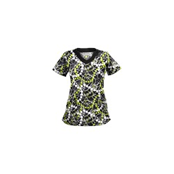 UA Mardi Gras Granite Print Scrub Top