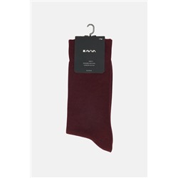 Avva Erkek Bordo Düz Bambu Soket Çorap B008505
