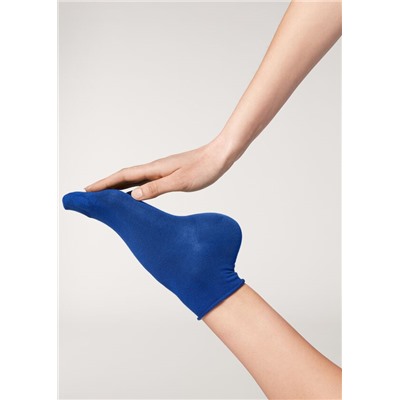 Kurze Baumwollsocken ohne Rand