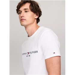 Embroidered Tommy Logo Slim Fit T-Shirt