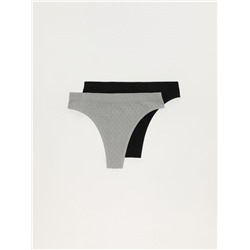 PACK OF 2 SEAMLESS THONGS