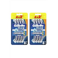 Gillette, Blue-3 Comfort 8'li X2 Adet