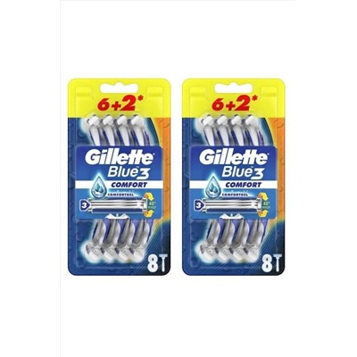 Gillette, Blue-3 Comfort 8'li X2 Adet