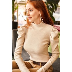 Olalook Kadın Taş Prenses Kol Likralı Bluz BLZ-19001595