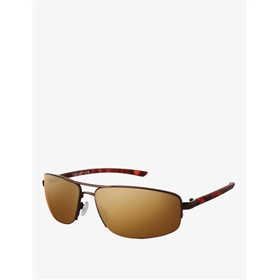 MEN'S METAL RECTANGULAR WRAP SUNGLASSES