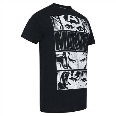 MARVEL COMICS Core Logo Herren T-Shirt FBMTS095BLK