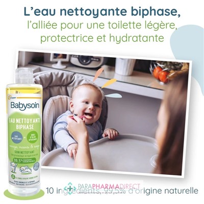 Babysoin Eau Nettoyante Biphase 400ml
