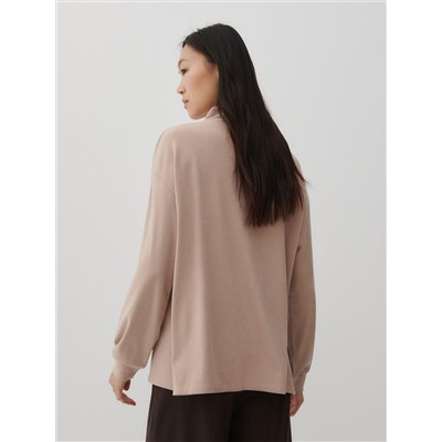 Bluse mit gesprenkelter Textur