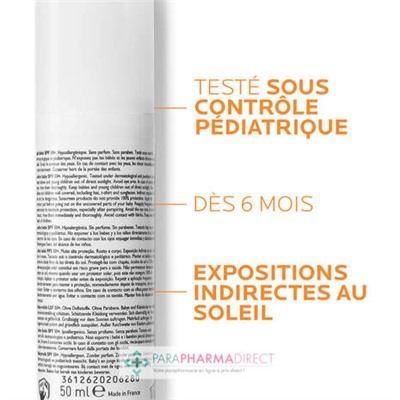 La Roche Posay Anthelios Dermo-Pediatrics - SPF50+ - Bébé - Lait 50ml
