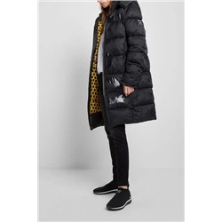 Chaqueta larga acolchada capucha