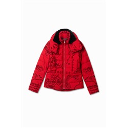 Chaqueta acolchada cuello tortuga