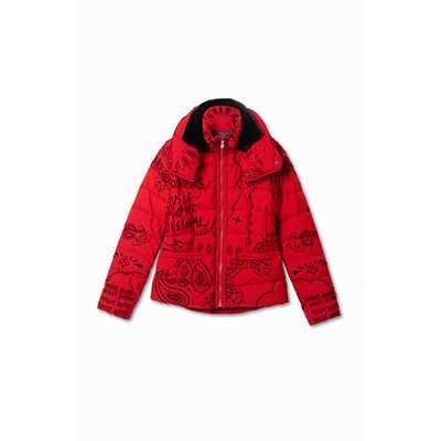 Chaqueta acolchada cuello tortuga