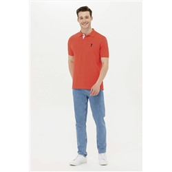 Erkek Kırmızı Basic Polo Yaka Tişört