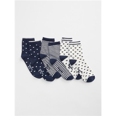 Print Crew Socks (3-Pack)