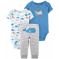 3-Piece Whale Little Character Set