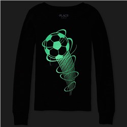 Светящаяся пижама Boys Glow Soccer Snug Fit Cotton Pajamas