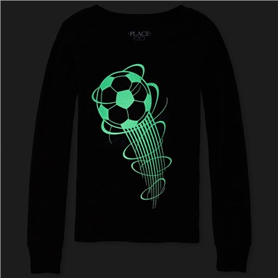 Светящаяся пижама Boys Glow Soccer Snug Fit Cotton Pajamas