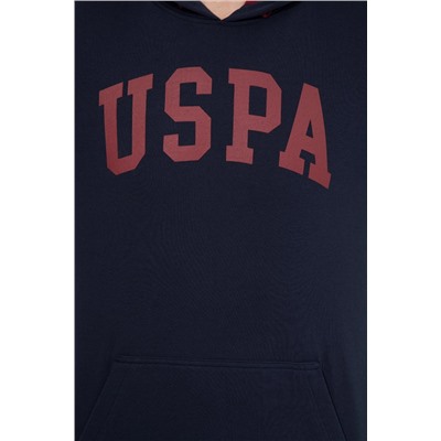 Erkek Lacivert Kapüşonlu Basic Sweatshirt