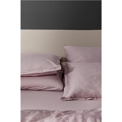 Avril King Size Baskılı - 300TC Saten Nevresim Takımı - Pudra