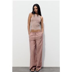 FADED-EFFECT RIB T-SHIRT