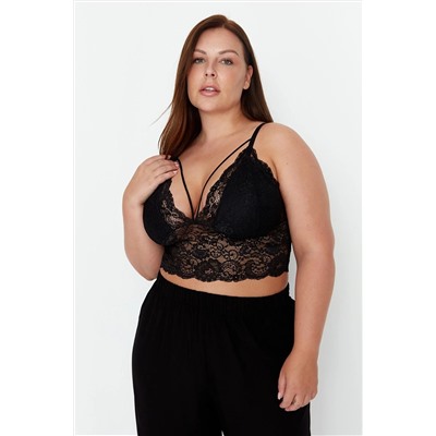Trendyol Curve Siyah Biye Detaylı Büstiyer TBBAW23CW00000