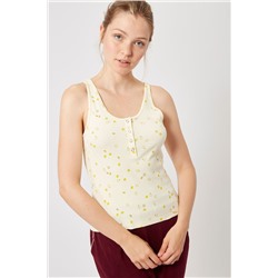 Camiseta de tirantes Amarillo claro