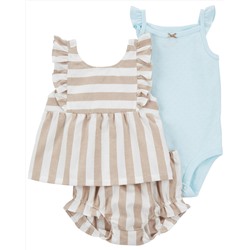 Baby 3-Piece Butterfly Little Short Set