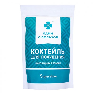 ЕДИМ С ПОЛЬЗОЙ Коктейль для похудения протеиновый Шоколадный Пломбир порошок 300г