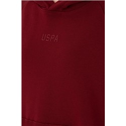 Kadın Bordo Kapüşonlu Sweatshirt