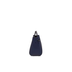 Bolso de piel y neceser Jini Azul marino