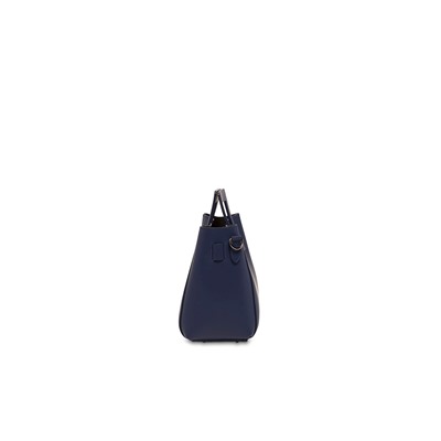 Bolso de piel y neceser Jini Azul marino