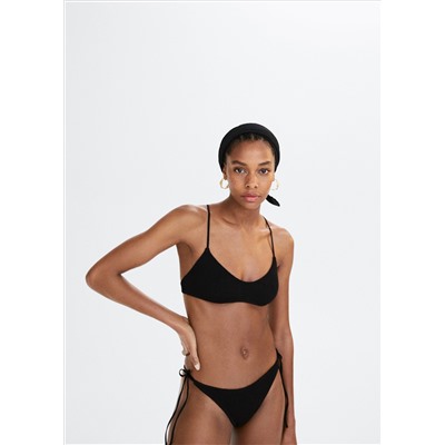 Top bikini espalda cruzada