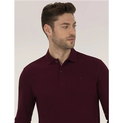Bordo Slim Fit Basic Sweatshirt