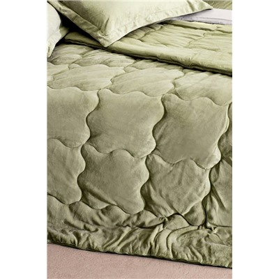 Kaira Tek Kişilik Comforter Set - Haki