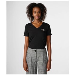 KARL HEAD PATCH V-NECK TEE