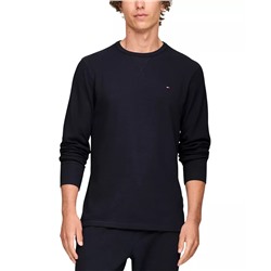 Men's Waffle-Knit Long-Sleeve Crewneck Thermal Top