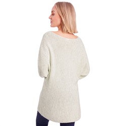 Damen Strickpullover mit U-Boot-Ausschnitt