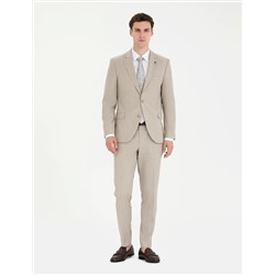 Bej Ex. Slim Fit Takım Elbise