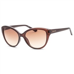 Calvin Klein Women's Brown Cat-Eye Sunglasses