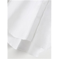 Oversize-Hemdbluse aus Baumwolle
