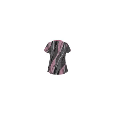 UA Floral Waterfall Black Scrub Top