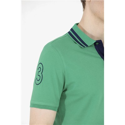 Erkek Yeşil Basic Polo Yaka Tişört