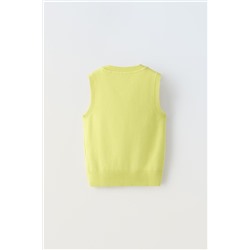 SLEEVELESS KNIT TOP