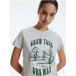 T-Shirt im Regular-Fit mit Druck