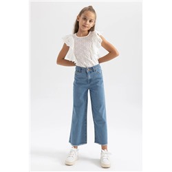 Defacto Kız Çocuk Wide Leg Geniş Paça Pantolon V4325A623AU