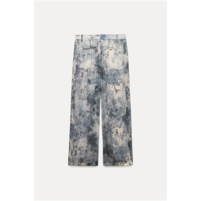 ZW COLLECTION PRINTED STRAIGHT-LEG TROUSERS