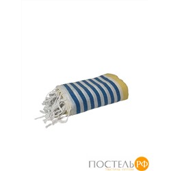 Полотенце Карвен MARIN 90*170 1шт.с бахрамой хлопок Н 3279 v2, Yellow-Blue-White