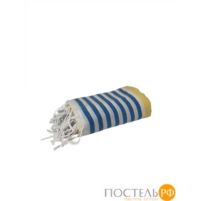 Полотенце Карвен MARIN 90*170 1шт.с бахрамой хлопок Н 3279 v2, Yellow-Blue-White
